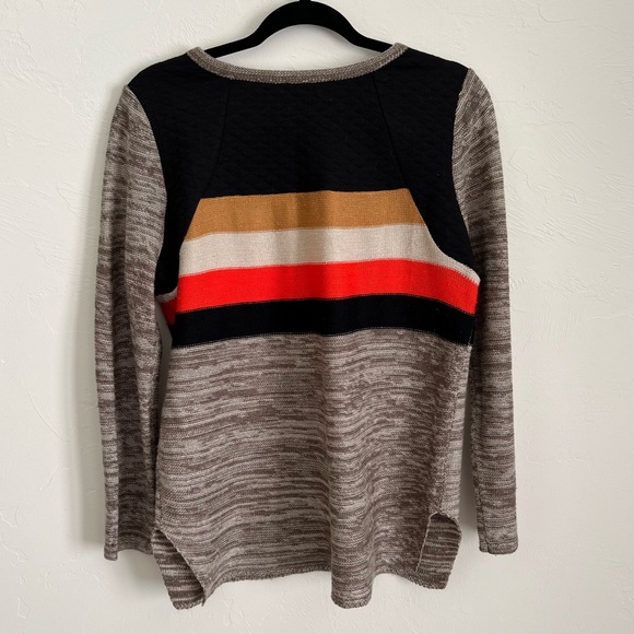 THML Crew Neck Color Block Sweater - Picture 2 of 5